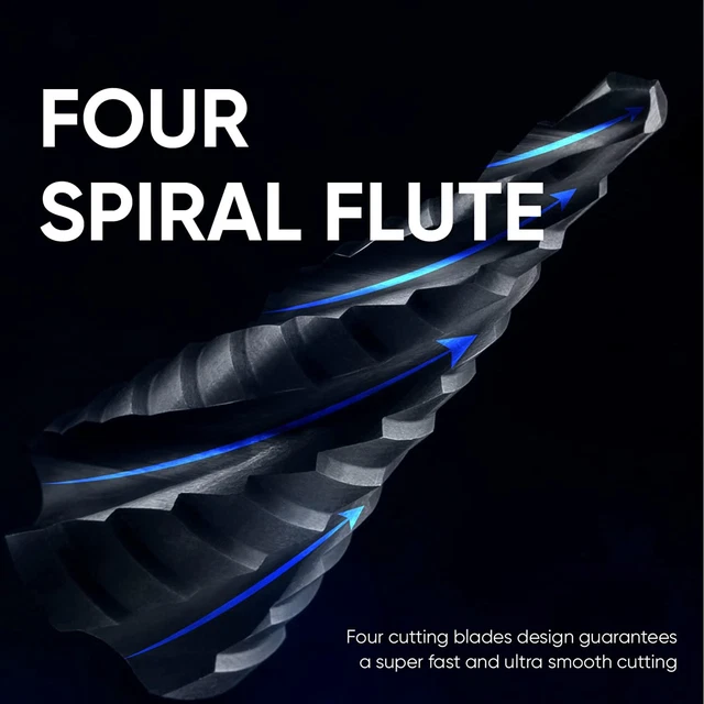 Toolant Four Spiral Flute Cobalt Step Drill Bit Set, 1/8"-7/8"(3Pcs) Impact Read 3
