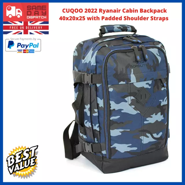 Carry On Backpack 40x20x25 Ryanair Cabin Flight Bag Travel Luggage Shoulder Bag