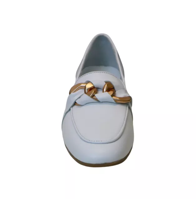 CafèNoir Chaussures Femme Mocassin Talon Bas c1eg4111 w001 bianco Été 2024 2