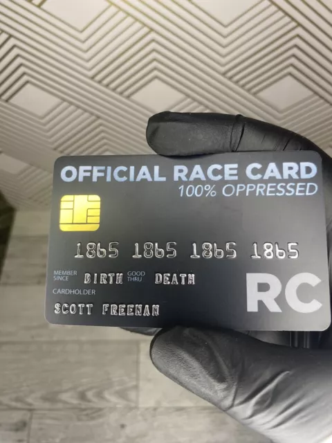 OFFICIAL RACE CARD  (Joke Novelty Card) Ships out Same day or Next day!