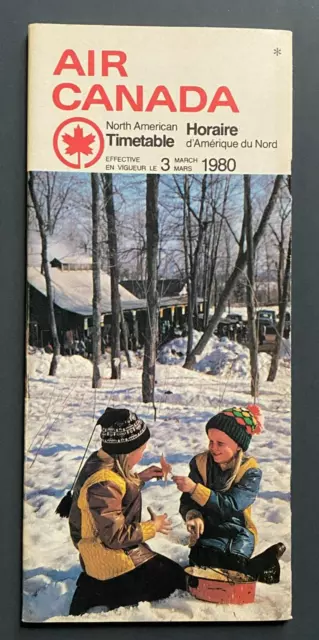 Air Canada Timetable Effective March 3, 1980