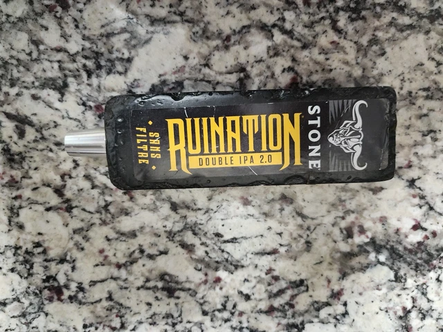 STONE BREWING CO. RUINATION 2.0 Sans FILTRE IPA BEER TAP HANDLE