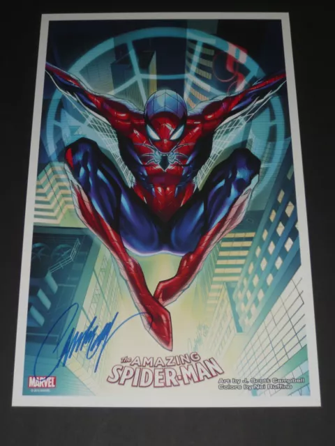 Amazing Spider-Man Art Print Signed By J Scott Campbell 11X17