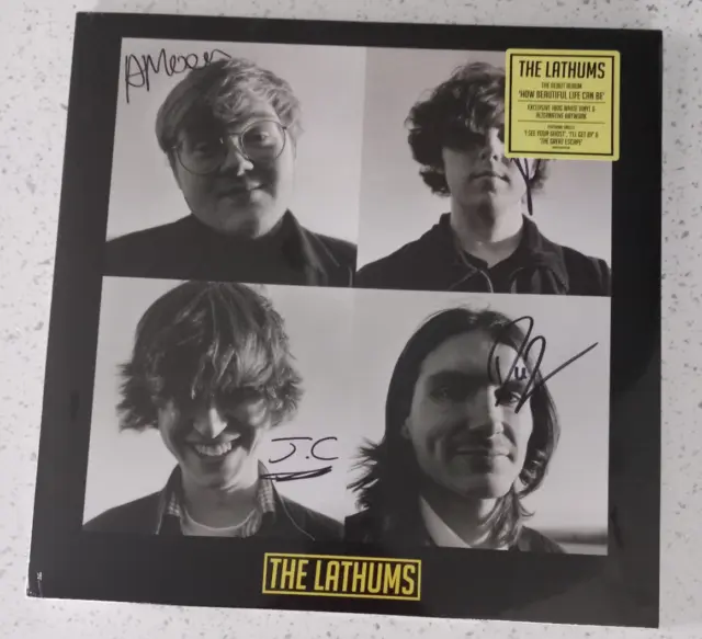 The Lathums LP How Beautiful Life Can Be  White Vinyl Signed & Sealed