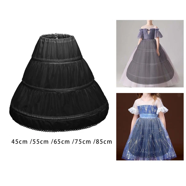 Jupon à 3 Cerceaux Pour Filles, Sous-jupe Crinoline, Sacoche Pour Robe De Bal
