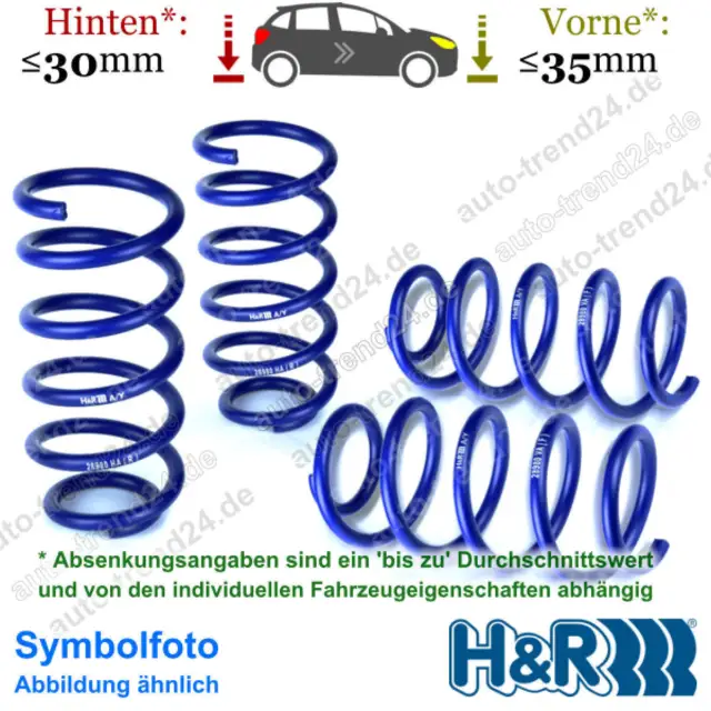 H&R Tieferlegungsfedern 35mm & 30mm u.a.: Fiat Tipo Kombi 356, Bj. 2016-2024