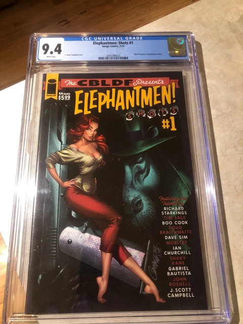 Elephantmen: Shots #1 - CGC 9.4 Graded - J. Scott Campbell Cover - Image Comics