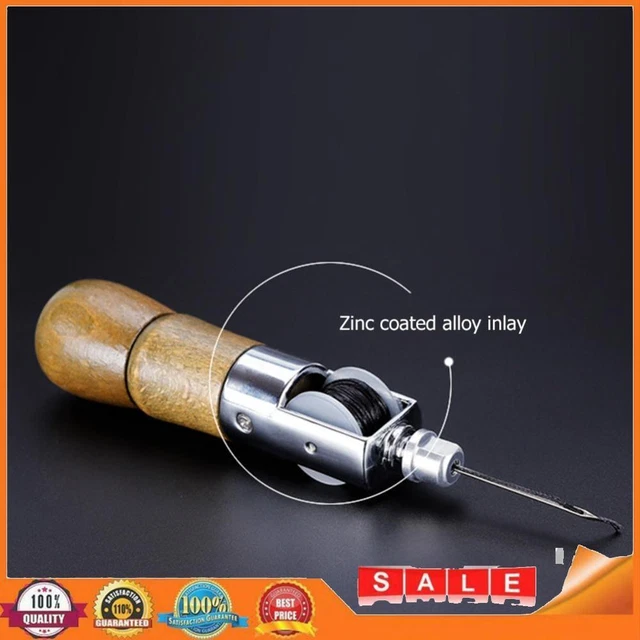 Leather Sewing Machine Manual Wax Thread Needles Stitcher Leather Carving Craft