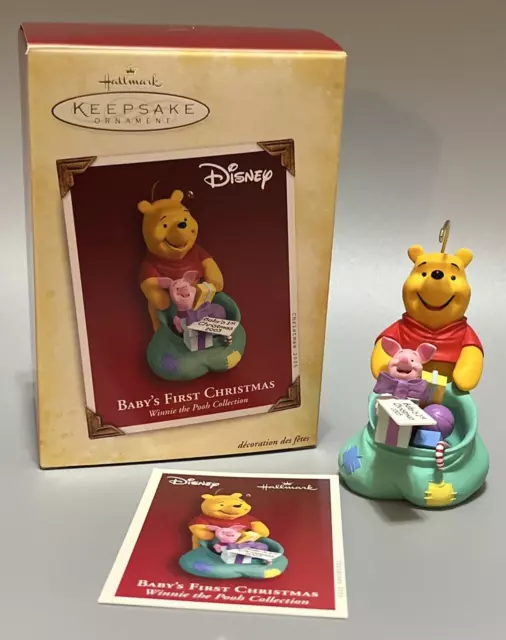 HALLMARK 2005 KEEPSAKE Ornament Disney Winnie Pooh Piglet Babys 1st