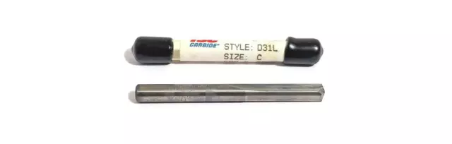 C (.242") Carbide Straight Flute Drill 140 Degree TSC D31LC