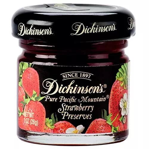 Dickinson's Pure Pacific Mountain Strawberry Preserves, 1 oz, 72 Count