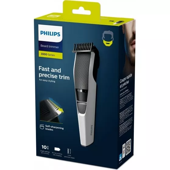 Rifinitore barba Philips BT3206/14 BeardTrimmer series 3000 ricaricabile