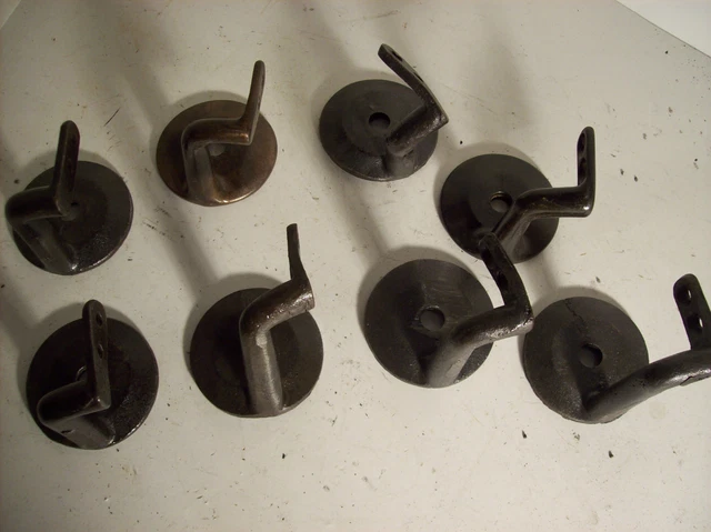8 available railing to wall mounts cast iron