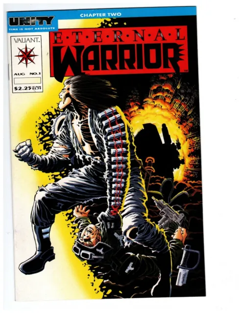 Eternal Warrior 1 VF+ 8.5 White Pages Frank Miller Cover 1992 Valiant