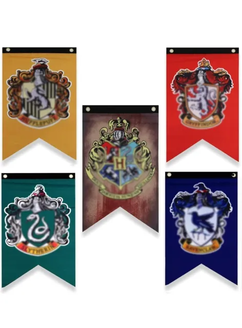 Harry Potter Hogwarts House Wall Banners Party Flag Gryffindor, Slytherin