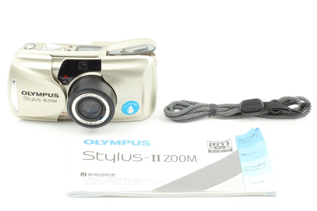 [COMO NUEVA] Cámara fotográfica de apuntar y disparar Olympus μ mju Stylus II con zoom 35 mm de JAPÓN