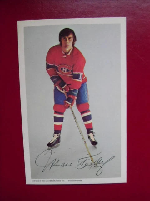 1972-73-Montreal Canadiens-#11-Marc Tardif Postcard.