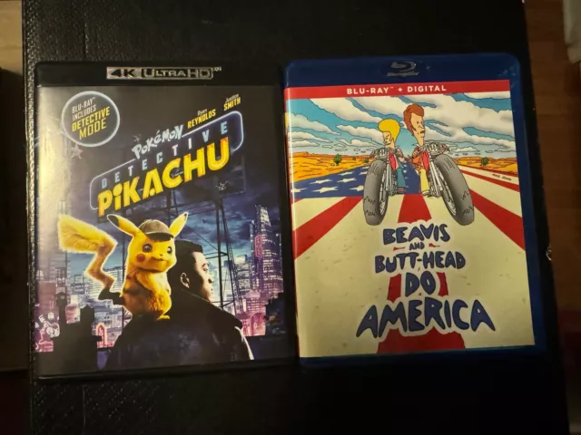 Pokémon Detective Pikachu 4K (Ultra HD Blu-ray and Beavis & Butthead Do America