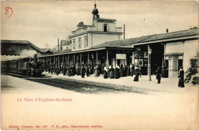 CPA Enghien les Bains La Gare FRANCE (1308521)