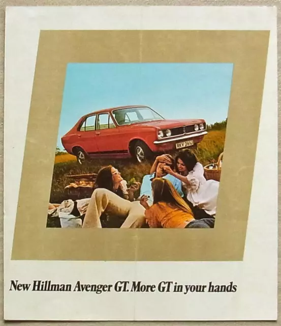 HILLMAN AVENGER GT Car Sales Leaflet 1970-71 #C2614/H