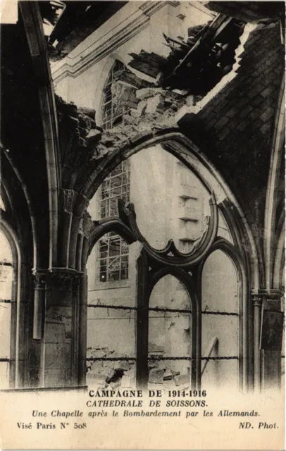CPA MILITAIRE Campagne-Cathédrale de Soissons-Une Chapelle (315939)