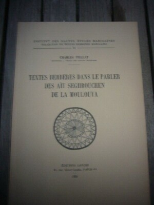 MAROC)TEXTES BERBÈRES DANS le Parler des Aït Seghrouchen de la Moulouya