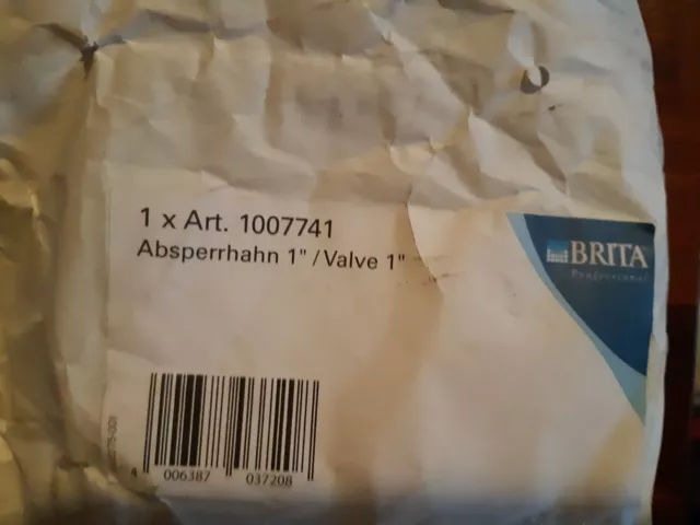 Brita Purity Absperrhahn 1"    Absperrhahn 1" Innengewinde 3/4" Außengewinde