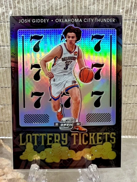 2021-22 Panini Contenders Optic #6  JOSH GIDDEY Lottery Tickets Silver Prizm RC