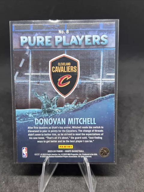 2023-24 PANINI NBA Hoops Pure Players Donovan Mitchell #8 Cleveland ...