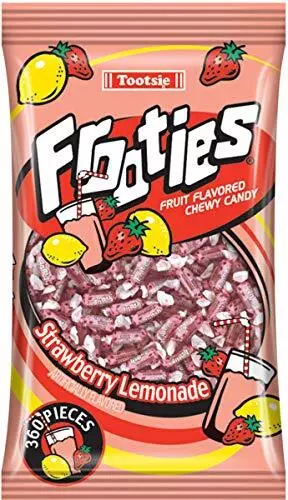 Frootie Tootsie Roll Chewy Candy, Strawberry Lemonade, 360 Count (Pack of 12)