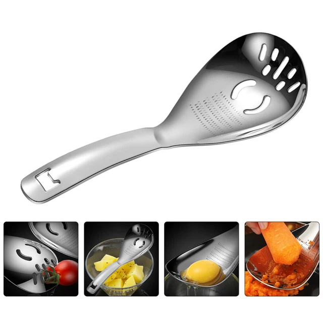 Cuchara lijadora para cocina acero inoxidable zona de ajo cuchara de molienda casera