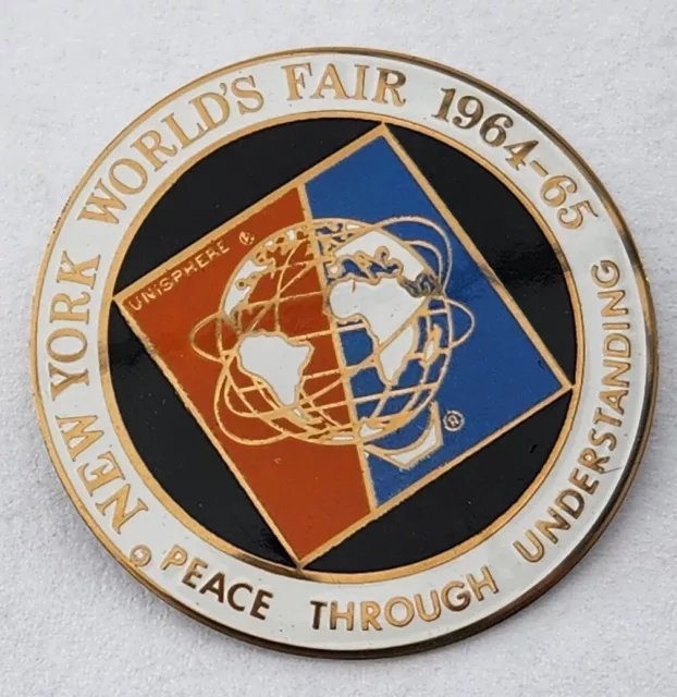 New York World's Fair 1964-65 Unisphere Peace through Understanding Pin