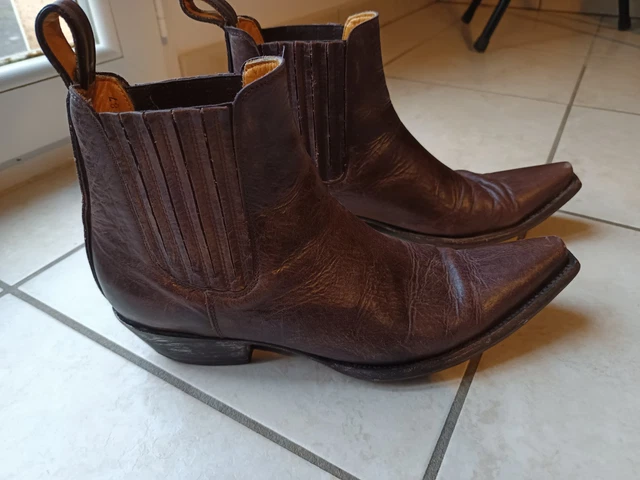 Bottes Old Gringo Brodées Style Mexicana - Pointure 39 (US 8.5), Cuir, Occasion, Motifs Floraux