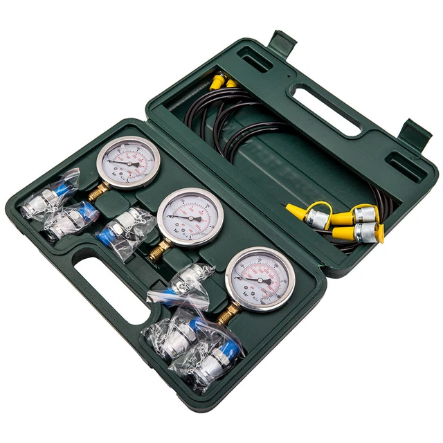 Diagnostic Compression Testing Excavator Hydraulic Pressure Gauge Tester kit