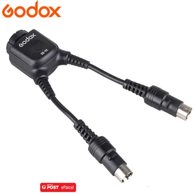AU*Godox DB-02 2 in 1 Cable Adapter for Godox Power Pack PB960 AD360 AD180