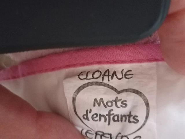 Bavoir à manches Mots d'enfants Très bon état 5