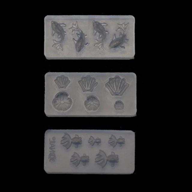 Resin Epoxy Silicone Mold Goldfish Leaf Casting Molds for Jewelry Making