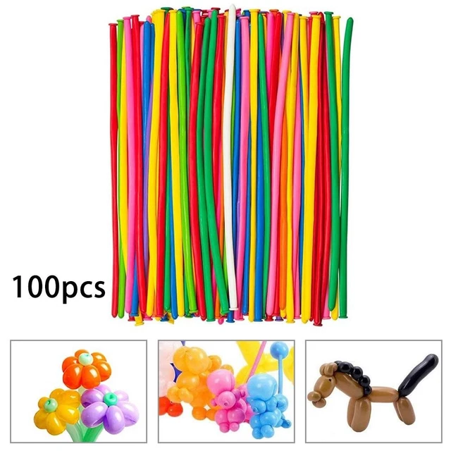 Unique Party- Unique Party-51362-Paquet de 100 Ballons Gonflables-Coloris aléatoire, 51362