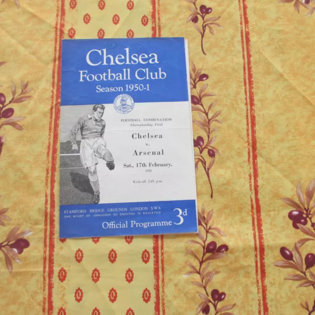 Chelsea Res v Arsenal Res Football Combination Championship Final 1950/1