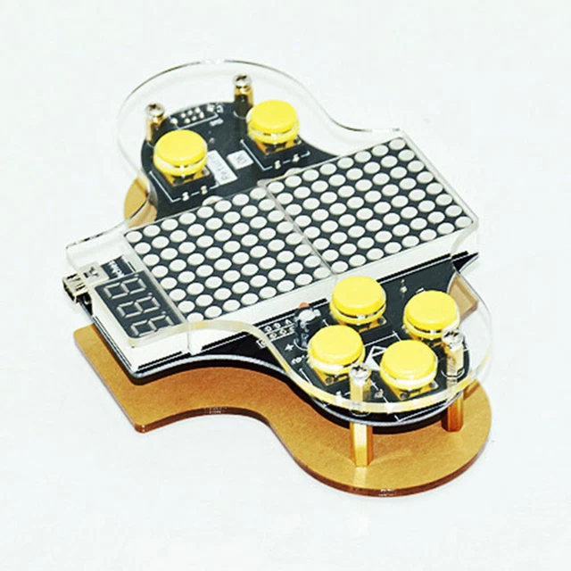 Kit Saldatura Fai Da Te Per Console Di Gioco - Con 4 Giochi Retr&ograve;, Guscio Acrilico - Educativo