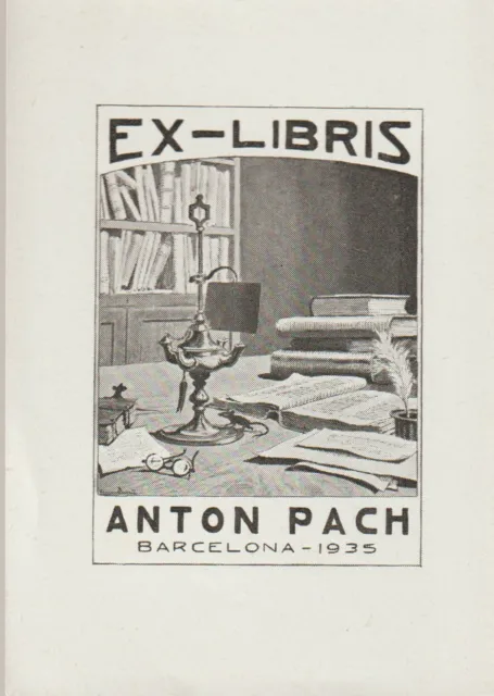 ex-libris Anton Pach. Barcelona-1935 (fécit)