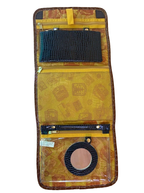 Samantha Brown Travel Organizer in Navy Embossed Croc 2