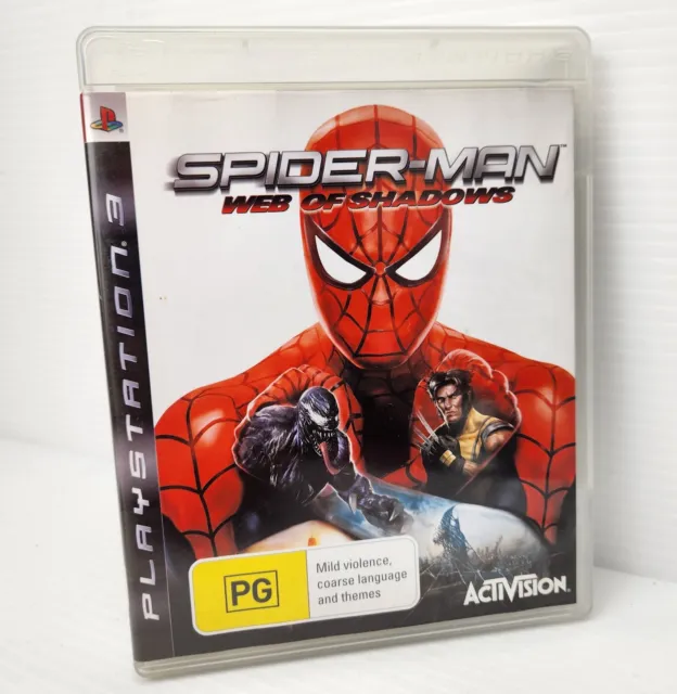 Spider-Man Web of Shadows PS3 PlayStation 3 AUS W/Manual RARE Spiderman Marvel