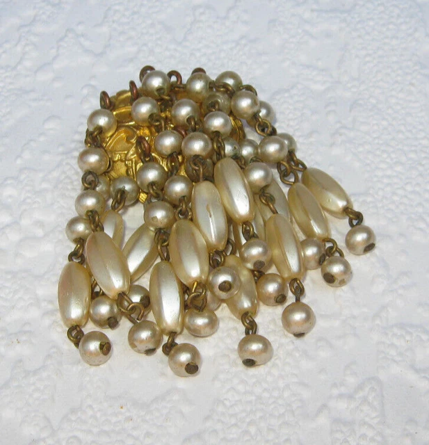 Rare collier perle de verre Louis Rousselet fabriqué en France Pate de