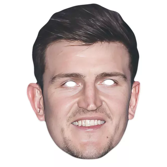 Harry Maguire Angleterre Footballeur Simple 2D Carte Fête Masque Visage