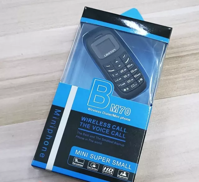 Hipipooo Mini téléphone Portable BM70, Mini composeur sans Fil, Casque  Bluetooth, noir