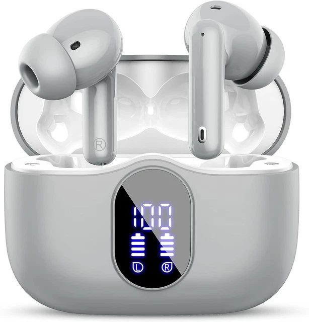 Wireless Earbuds, Bluetooth 5.3 Headphones In Ear with 4 ENC Noise Cancelling Mi