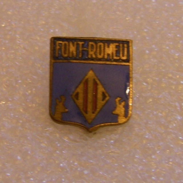 Broche Ancienne Blason Savoie - Les Gets 1200m - Émail Heraldique - Occasion