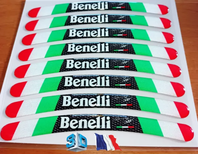 NEUF Autocollant DE JANTE BENELLI PVC REFLECHISSANT  STICKERS REF018