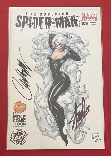 Superior Spider-Man #29 La Mole Variant Signed by Stan Lee w COA & Campbell!